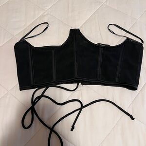 Forever 21 Black Bustier Top